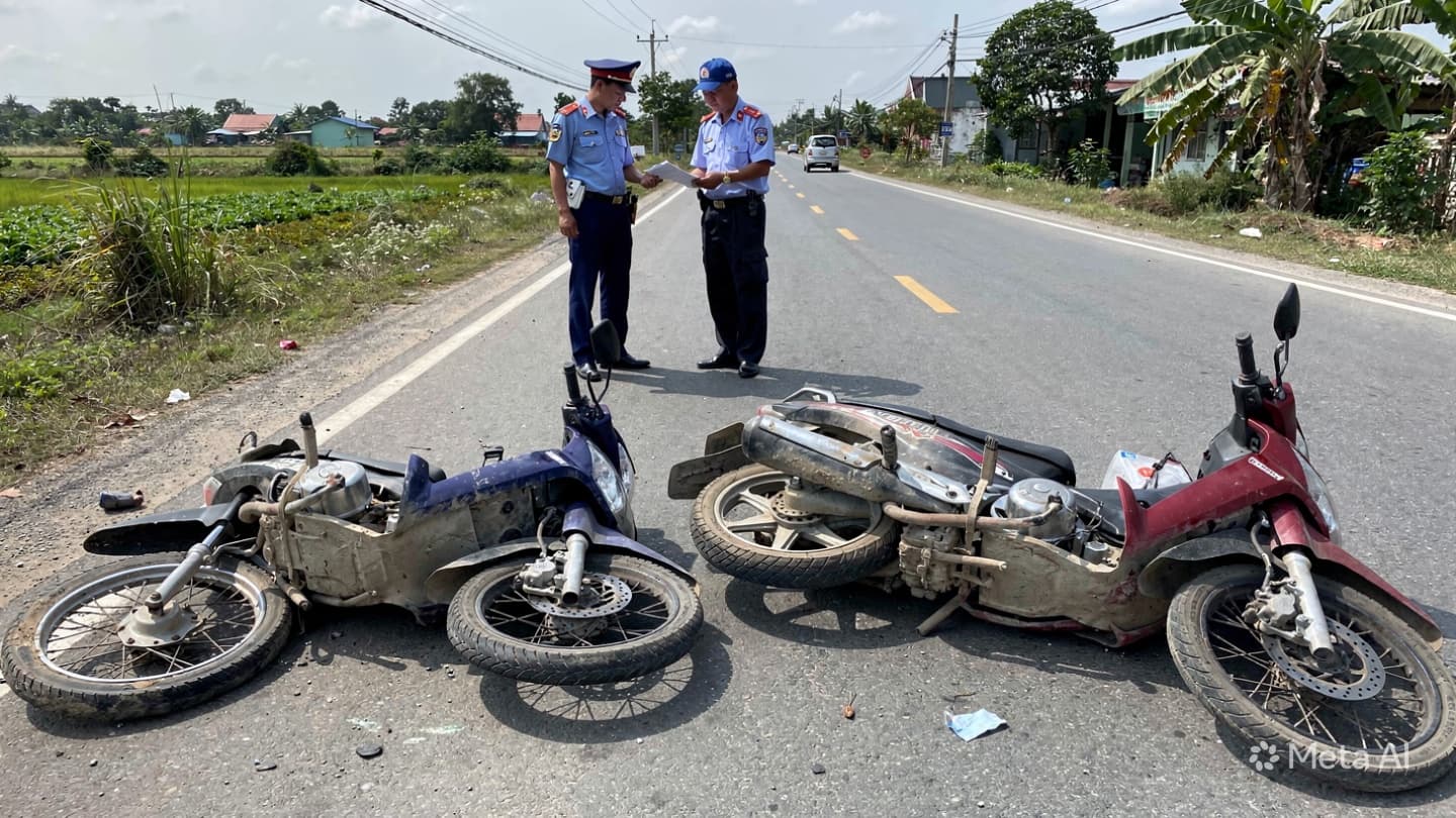 Fatal Crash in Ha Nam: Head-on Motorbike Collision Leaves Two People Dead on June Fourth