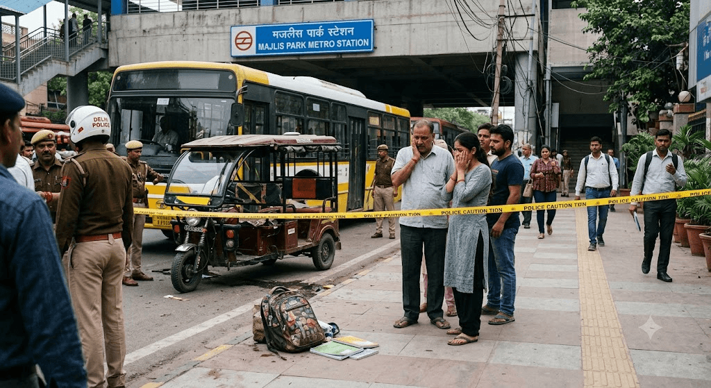 Tragic Collision Near Majlis Park Metro Claims Life of 12-Year-Old Delhi Schoolgirl