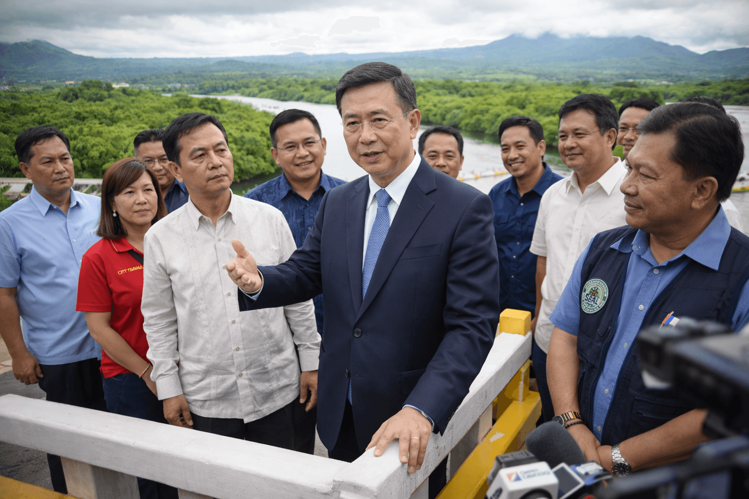 Chinese Ambassador Jing Quan Tours Bucana Bridge: A Diplomatic Visit in Davao City