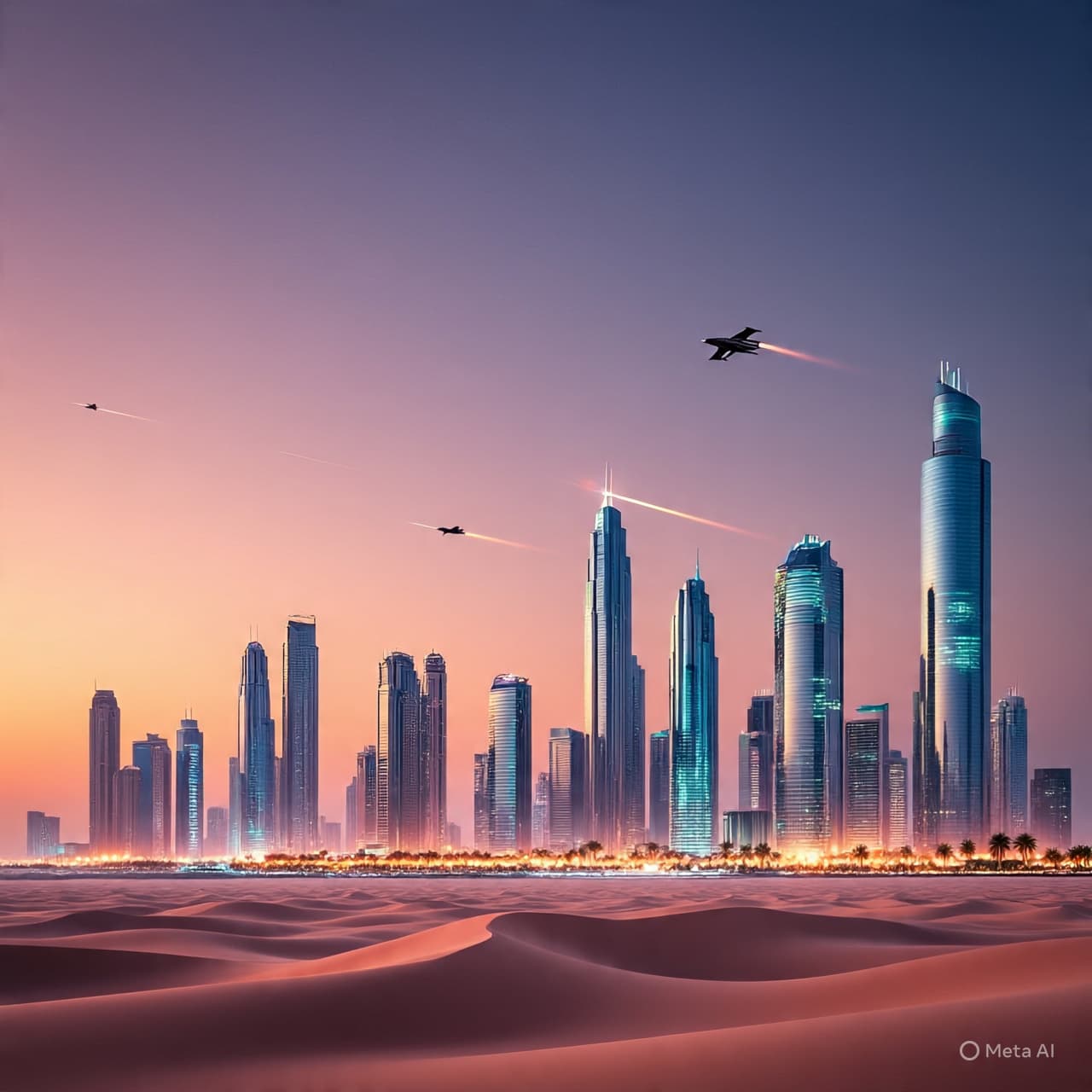 A Sky Interrupted: The Moment Gulf Cities Looked Up as Regional Tensions Passed Overhead