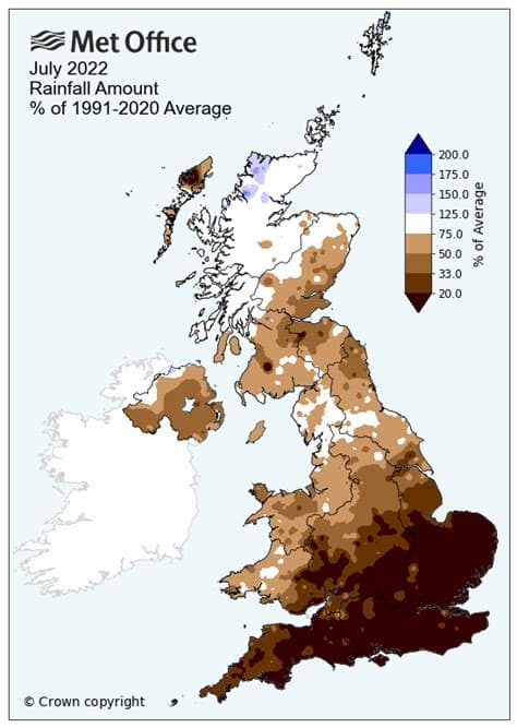 July Was Driest Month in Southern England Since Records Began