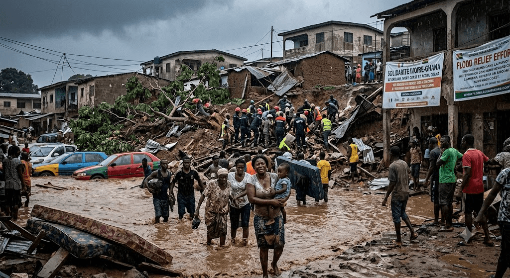 Deadly Downpours: Floods and Mudslides Claim Dozens of Lives Across Ivory Coast and Ghana