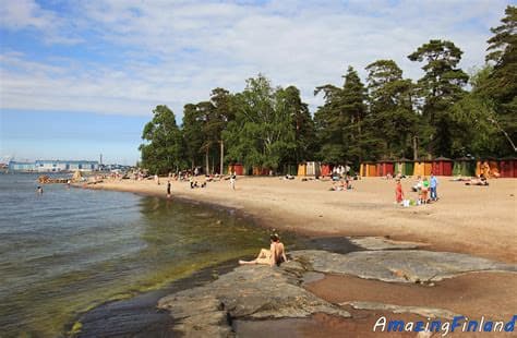 Locals at popular Helsinki beach in Finland form human chains to find missing children