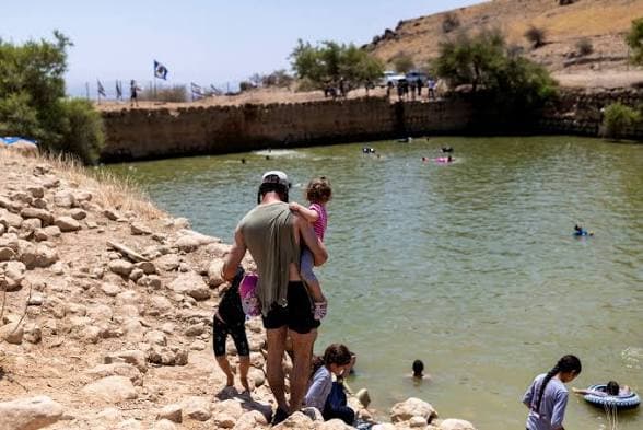 Israeli settlers diverted a spring lifeline for Fasayil, leaving nearby farms barren