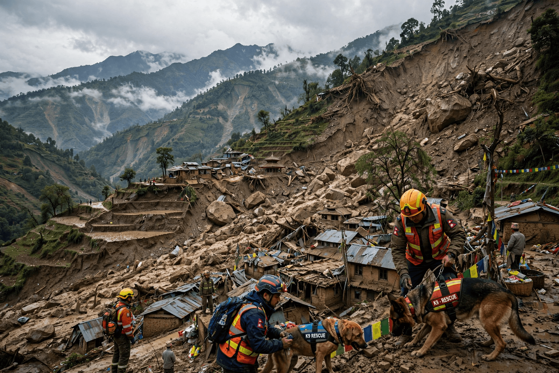 Gorkha Tragedy: Seven Lives Lost After Massive Landslide Strikes Village In Nepal Today