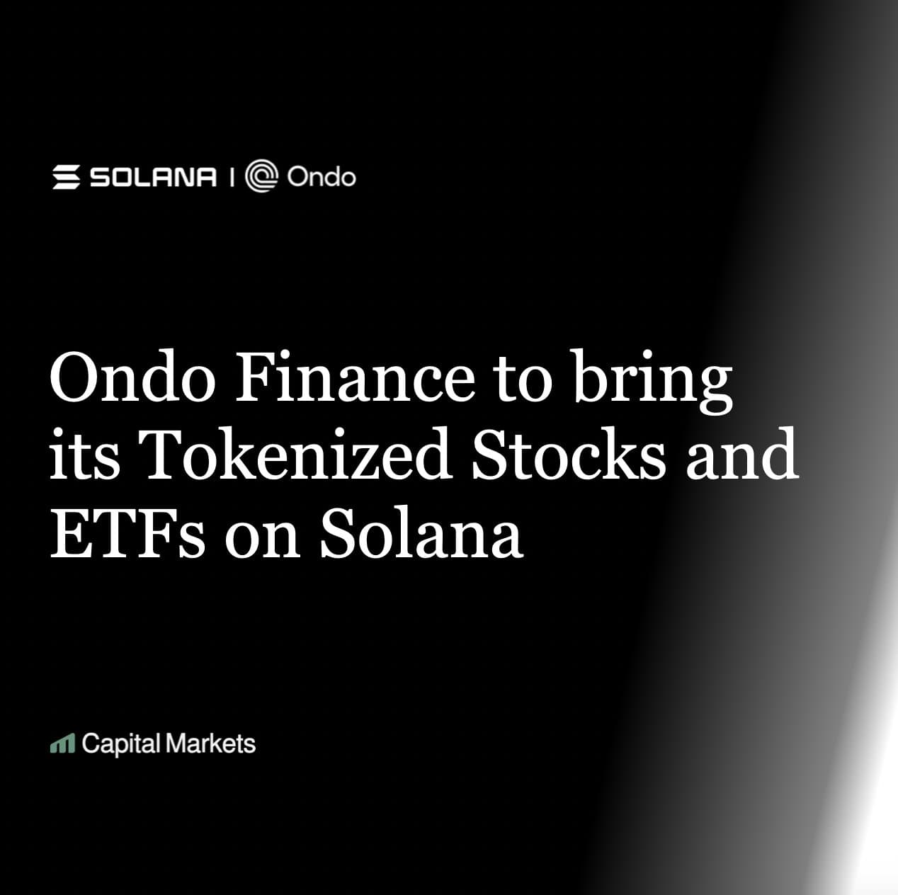 Ondo Finance Brings Tokenized U.S. Stocks and ETFs to Solana