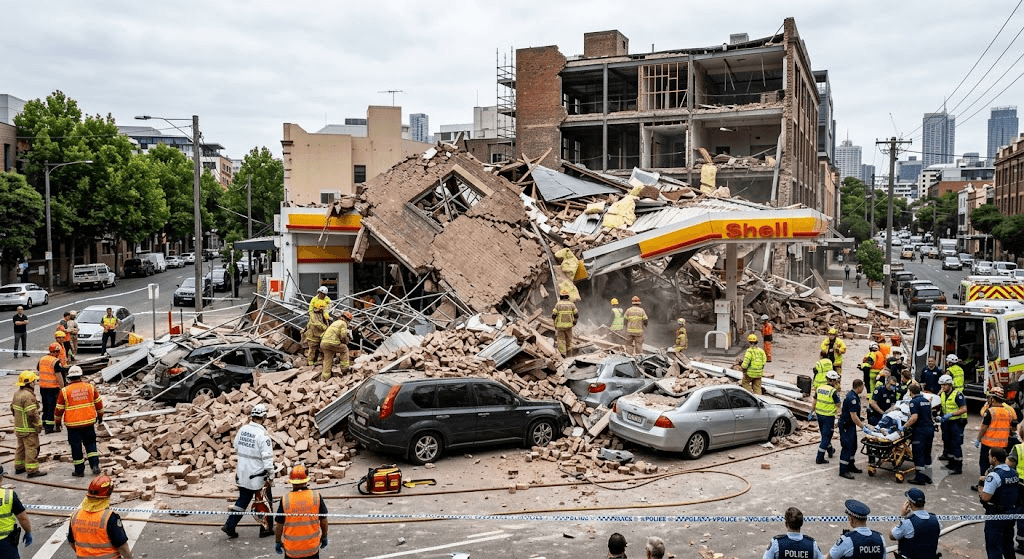 Tragedy in Sydney: Multiple Injured After Sudden, Catastrophic Building Collapse