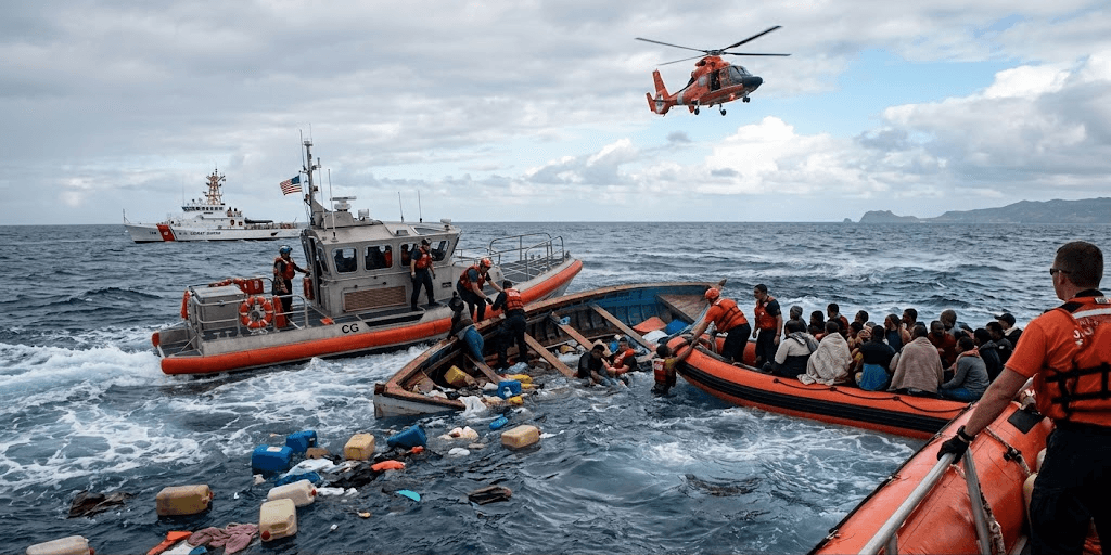 Maritime Tragedy: 3 Dead and 49 Saved After Overloaded Boat Overturns Near Puerto Rico