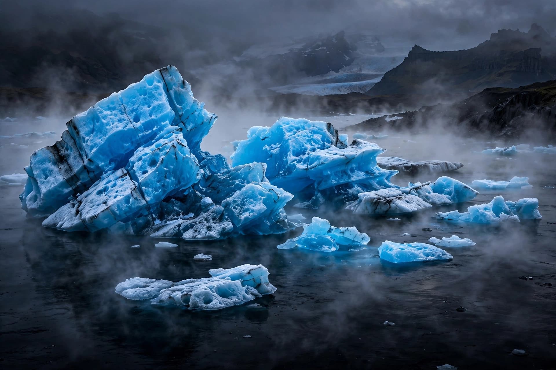Shattering Silence: The Power of a Collapsing Glacier