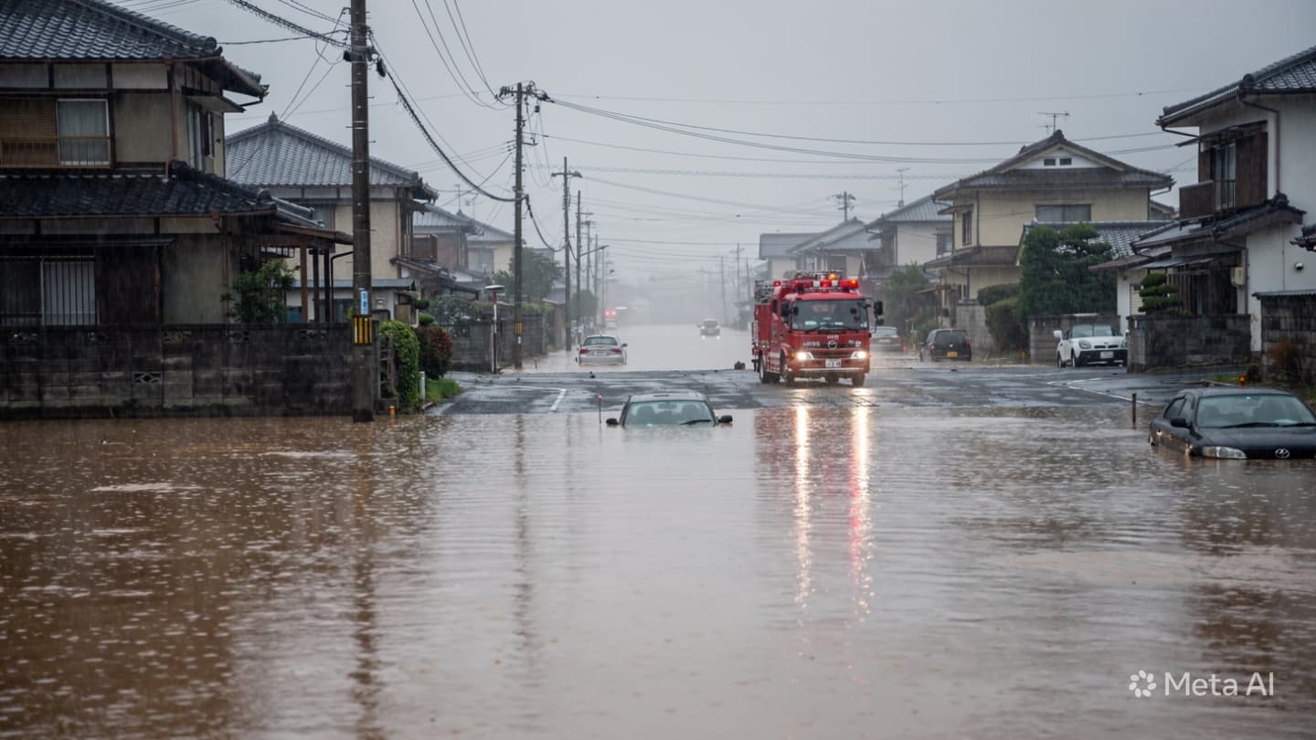 Southern Japan Flooding Emergency: Three Hospitalized Following Intense Downpours Across The Entire Affected Region