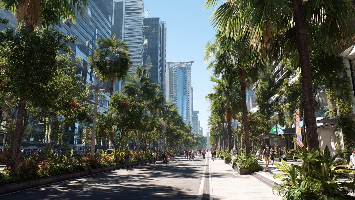 As Indonesian Cities Grow Warmer, Researchers Search for Cooler Streets Beneath the Tropical Urban Sun