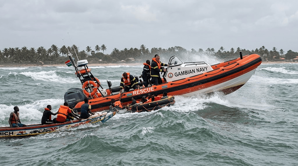 Tragedy Off the Coast of Gambia: At Least 12 Dead as Migrant Boat Capsizes in Treacherous Waters