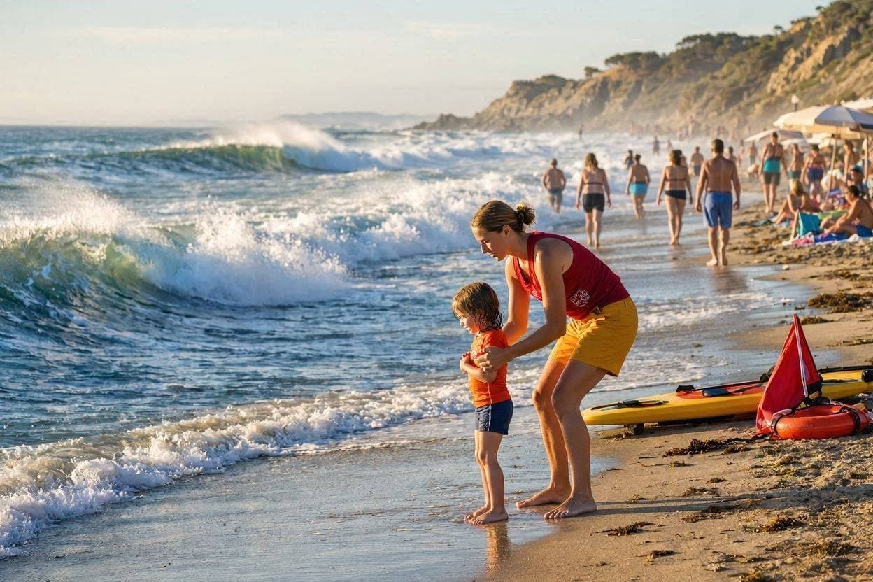 When the Ocean Turned Fierce, a Young Lifeguard Became a Beacon of Hope