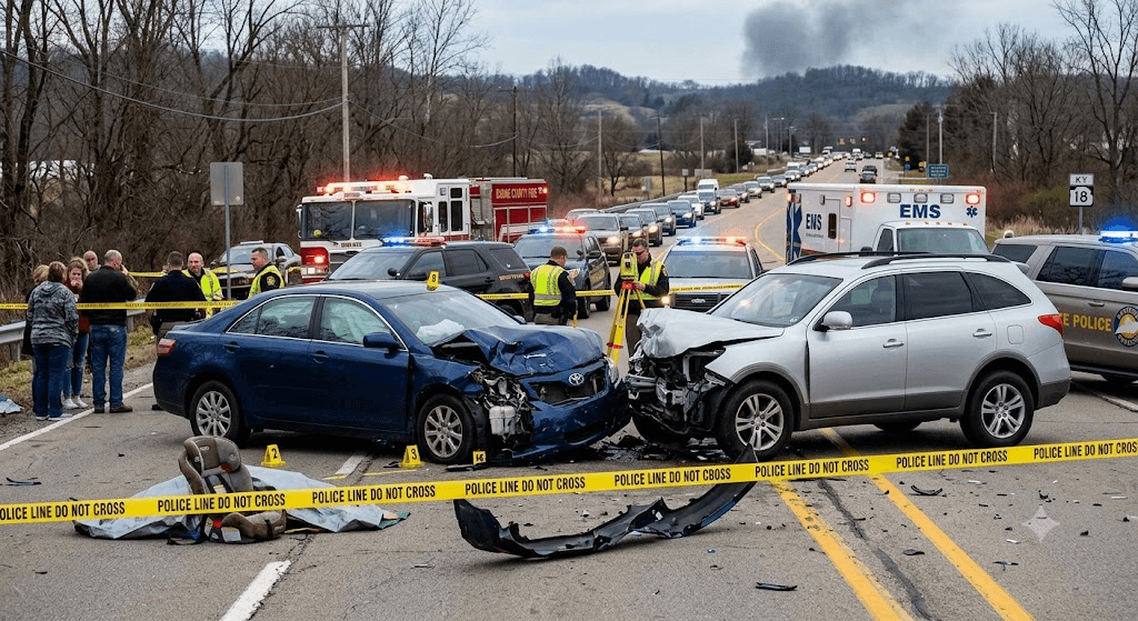 Tragedy in Northern Kentucky: Child and Adult Killed in Devastating Two-Vehicle Crash