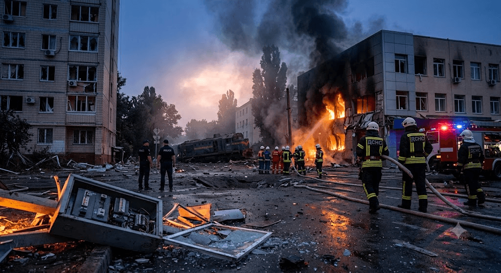 Kyiv Under Fire: Child Among 11 Injured in Targeted Russian Ballistic Missile Strike
