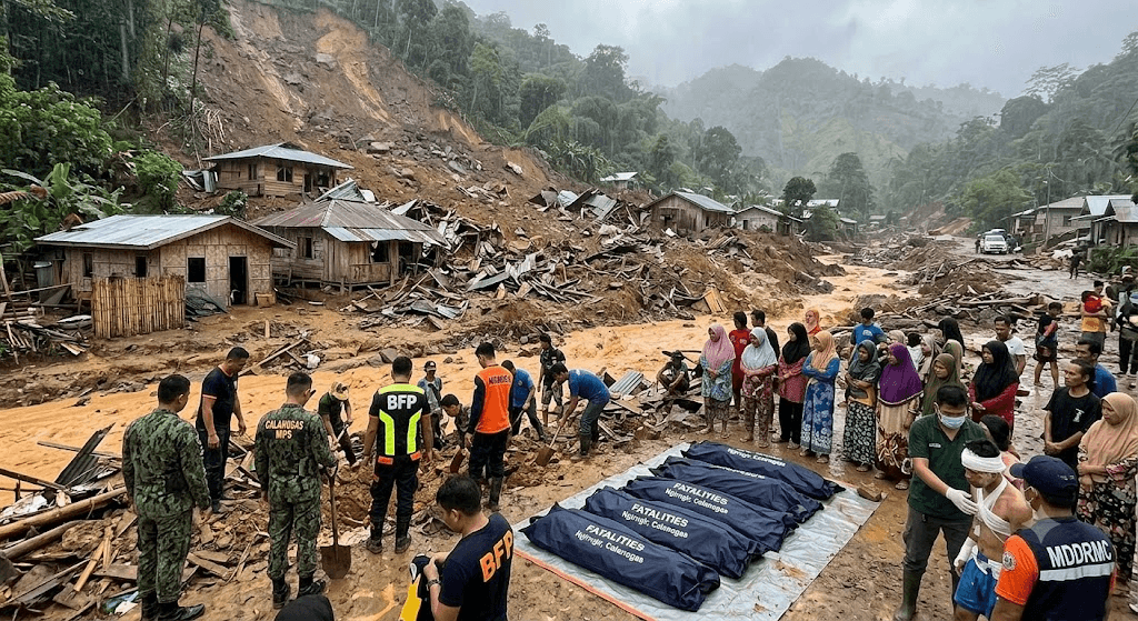 Tragedy in Lanao del Sur: 5 Dead, 2 Injured After Landslide Buries Homes in Calanogas