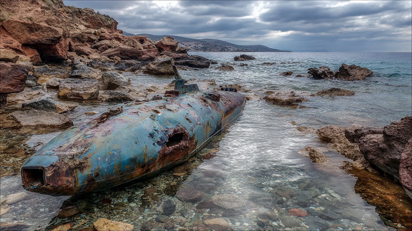 A Silent Device Washed Ashore Carrying the Distant Echo of War