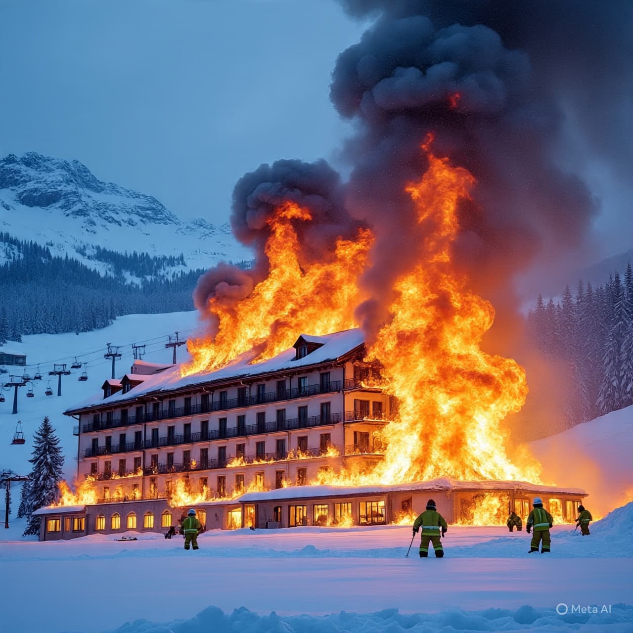 "Inferno in the Alps: How a Devastating Fire at Courchevel 1850 Challenges the Notion of Safe Luxury"