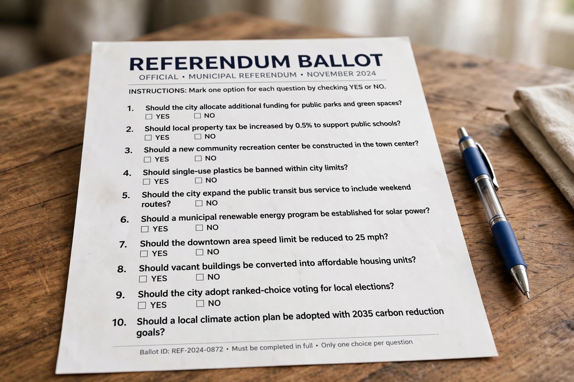 Ten questions on a ballot, and half a province still deciding.