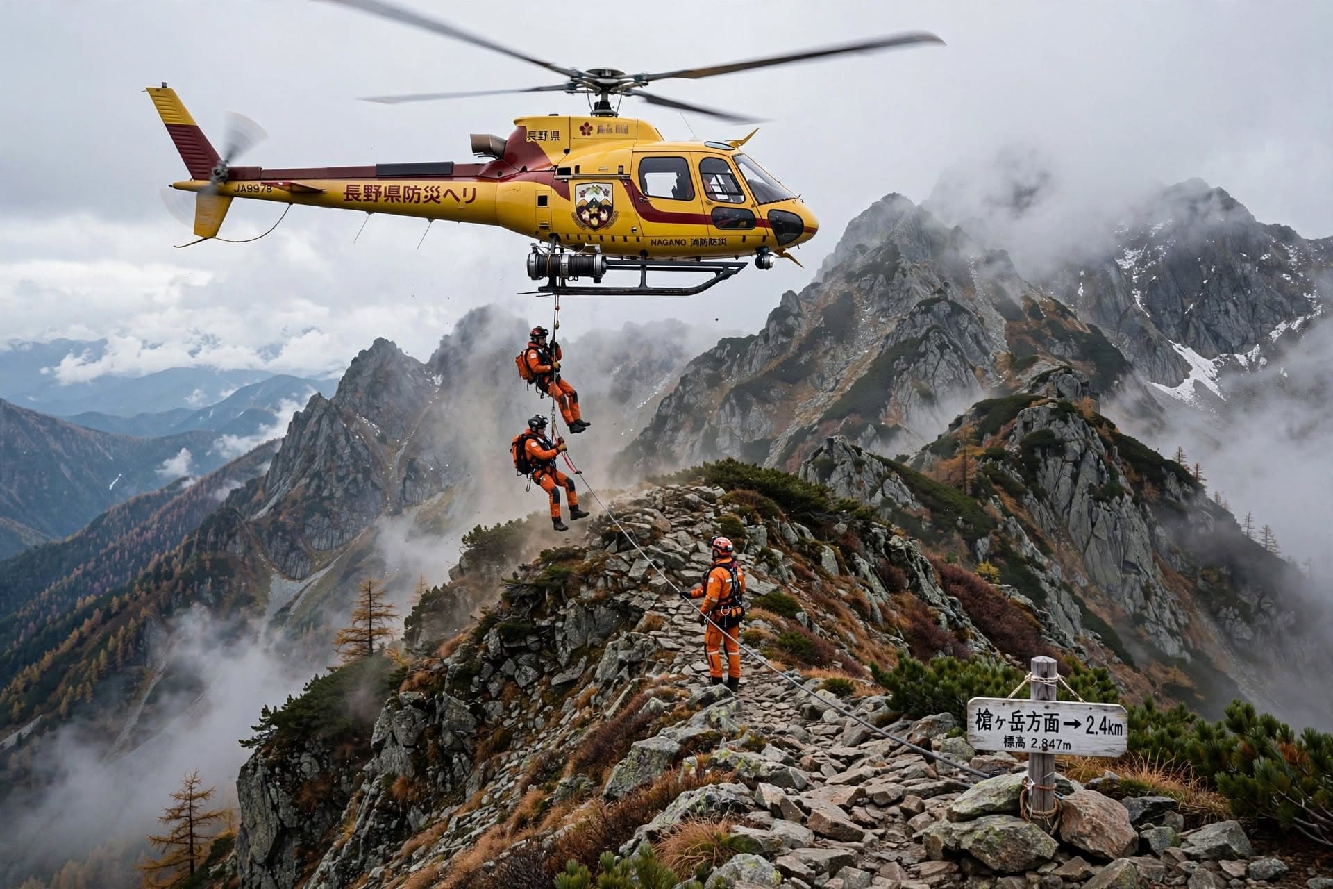 Rockfall Strikes Hikers On Japanese Alps Trail, One Dead, Rescue Team Evacuates Group