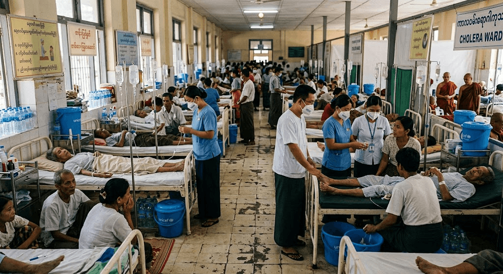 Yangon Health Crisis: Over 500 Hospitalized in Growing Cholera Outbreak
