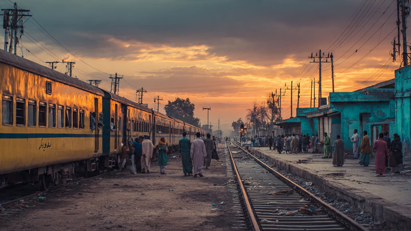 Along Steel Lines and Unquiet Ground: Pakistan’s Trains Move Through Shadows and Continuity