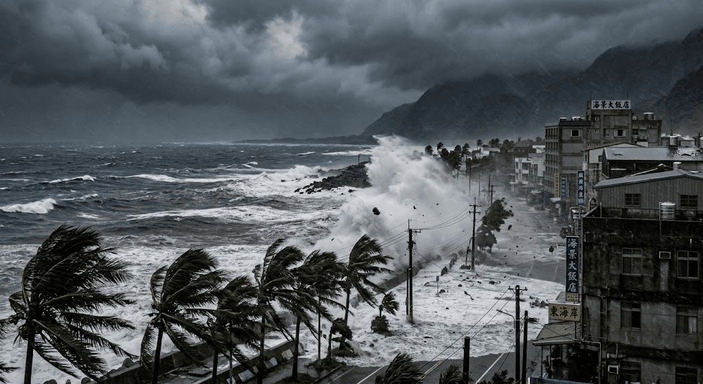 Deadly Typhoon Champi Batters Taiwan: 1 Dead, Over 500 Injured Amid Severe Flooding and Winds