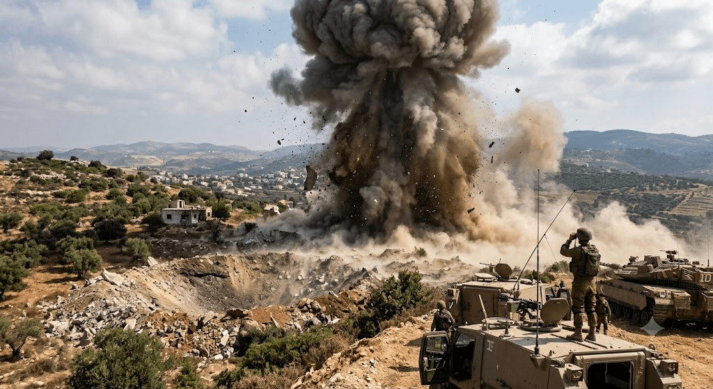 Massive Blast Shakes Southern Lebanon as Israel Destroys 200-Meter Hezbollah Tunnel