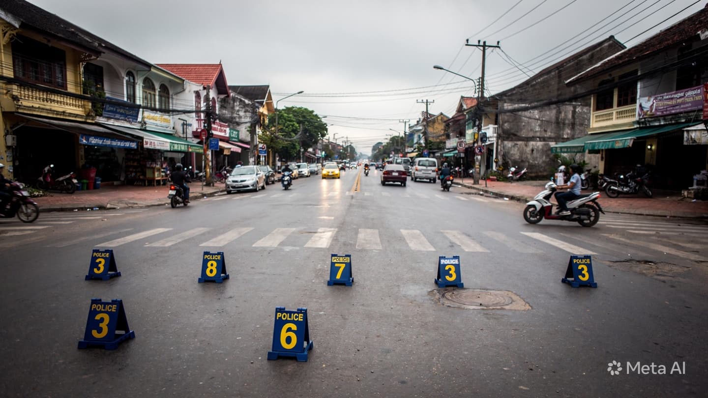 Fatal Motorcycle Collision: Two Bikes Crash in Luang Prabang, One Dead Following Incident Today