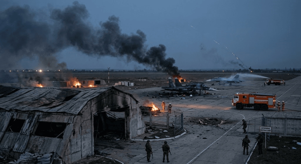 Crimea Airbase Targeted: Heavy Explosions Reported Near Russian Military Field