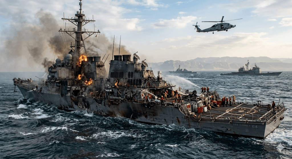 Breaking: US Warship Targeted in Missile Attack Near Iran’s Coast