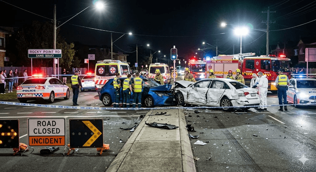 Tragedy in Sydney's South: Triple Fatality After Devastating Sans Souci Crash