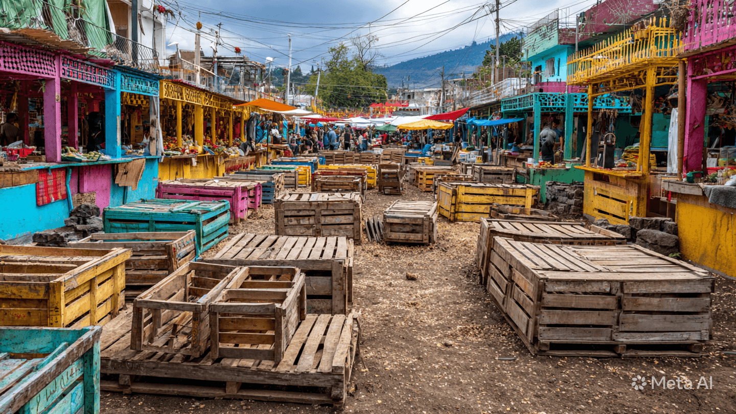Amidst The Market Stalls And Crowds: A Sudden Echo Of Violence Stills The Afternoon Air