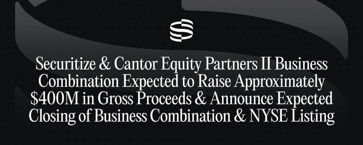 Securitize prepares $400 million SPAC merger and NYSE listing