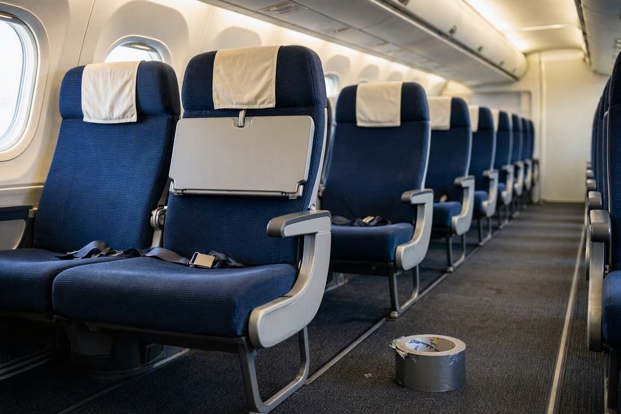 Passenger restrained with duct tape claims no memory of event