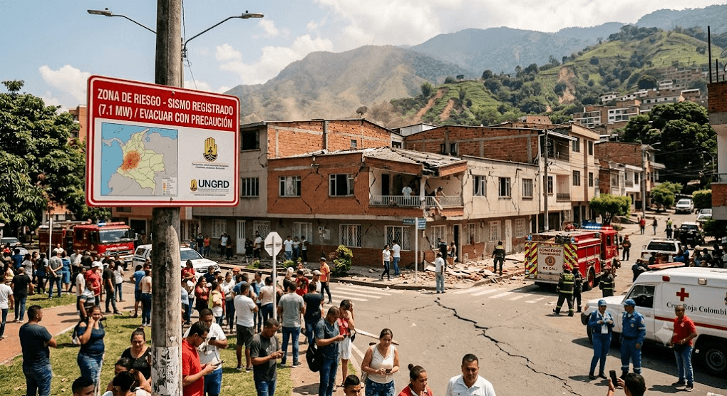 Powerful Quake Hits Western Colombia: Tremors Felt Across Neighboring Regions