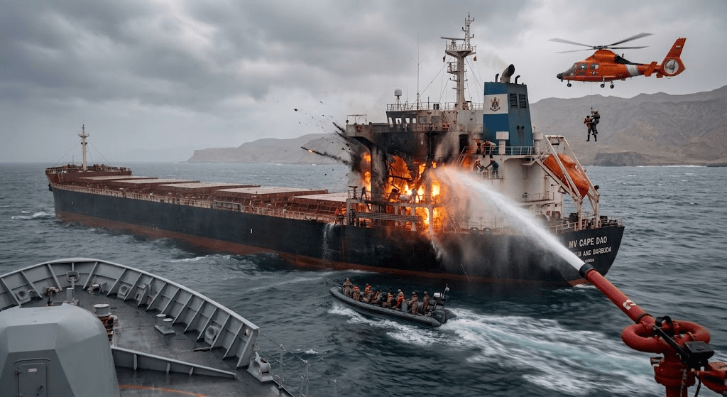 Tragedy at Sea: Indian Seafarer Killed in Missile Attack on Cargo Ship off Oman Coast