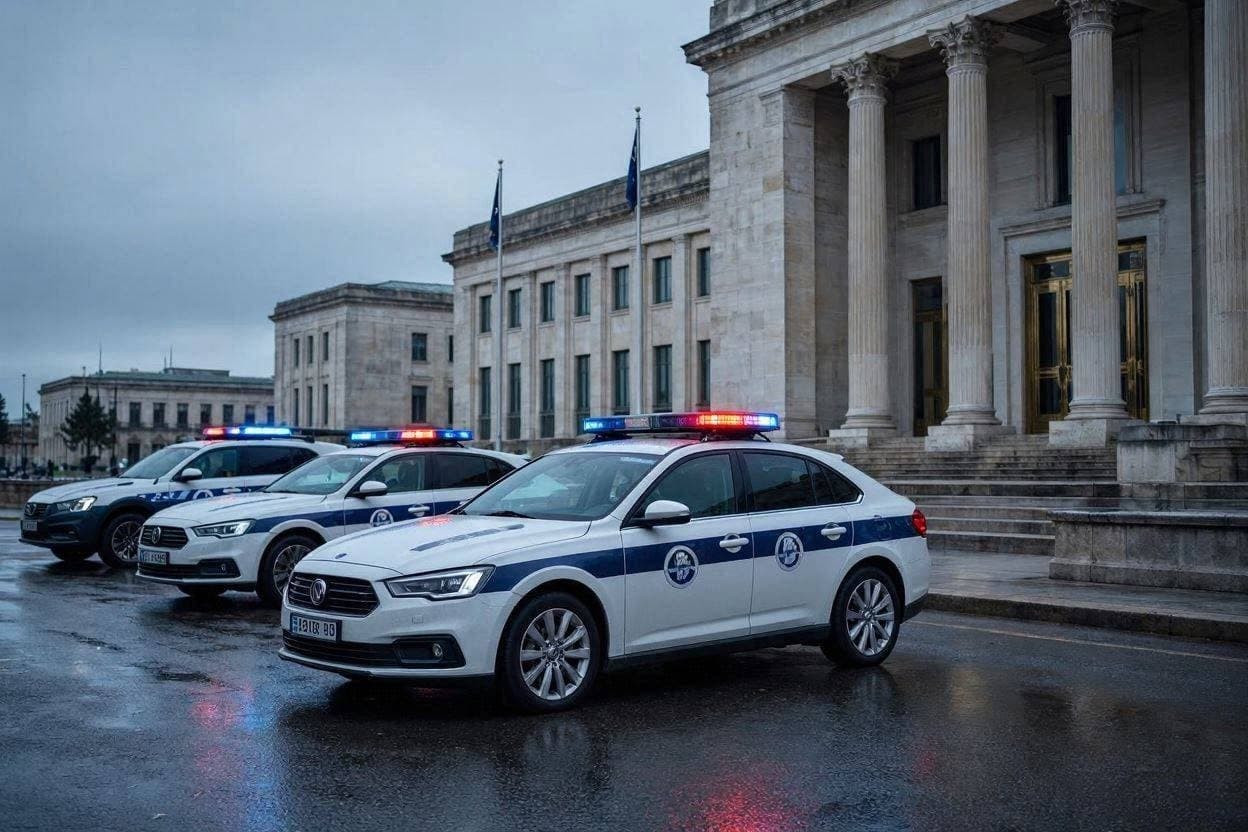 Swift Response: Police Secure Area After Consulate Shooting