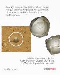 Unexploded Russian-Made Cluster Munitions Found in Mali Despite National Ban