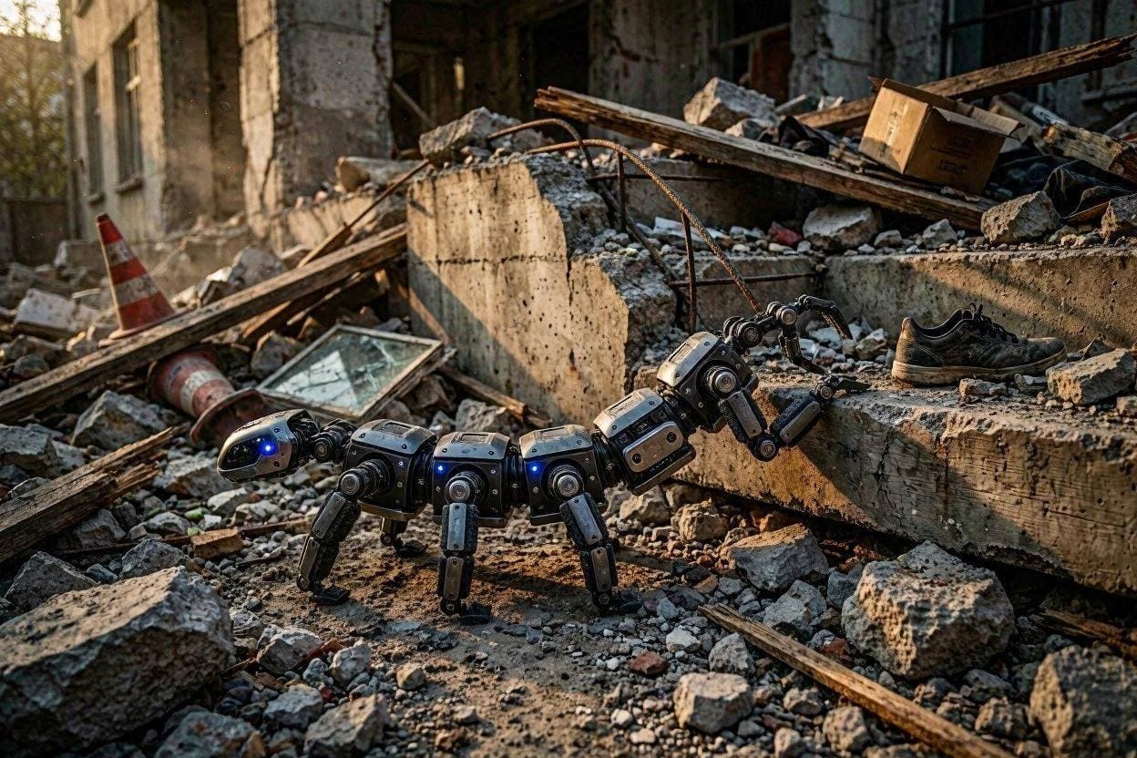Squeezing Through Hope: Bio-Inspired Robots in Disaster Zones