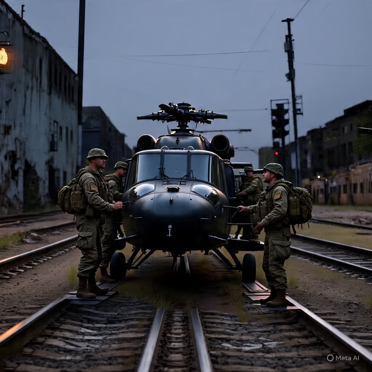 “When Silence on the Tracks Breaks: A Railcar’s Dark Evening”