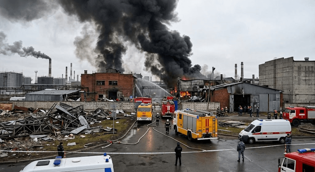 Deadly Ukrainian Drone Strike Hits St. Petersburg, Sparking Massive Fires at Oil Terminal and Logistics Center