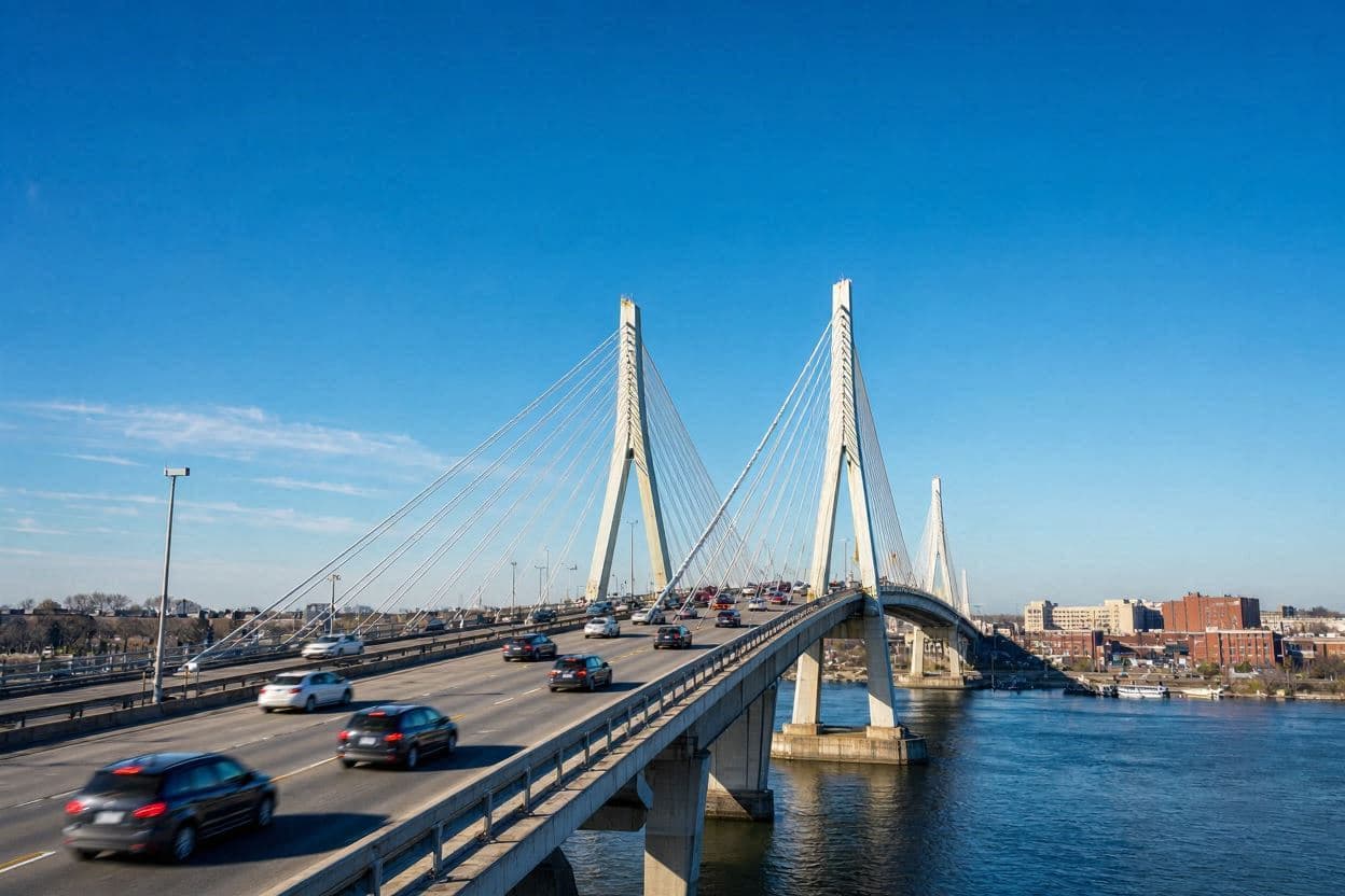 A Strong Start: 7,500 Vehicles Cross New Bridge