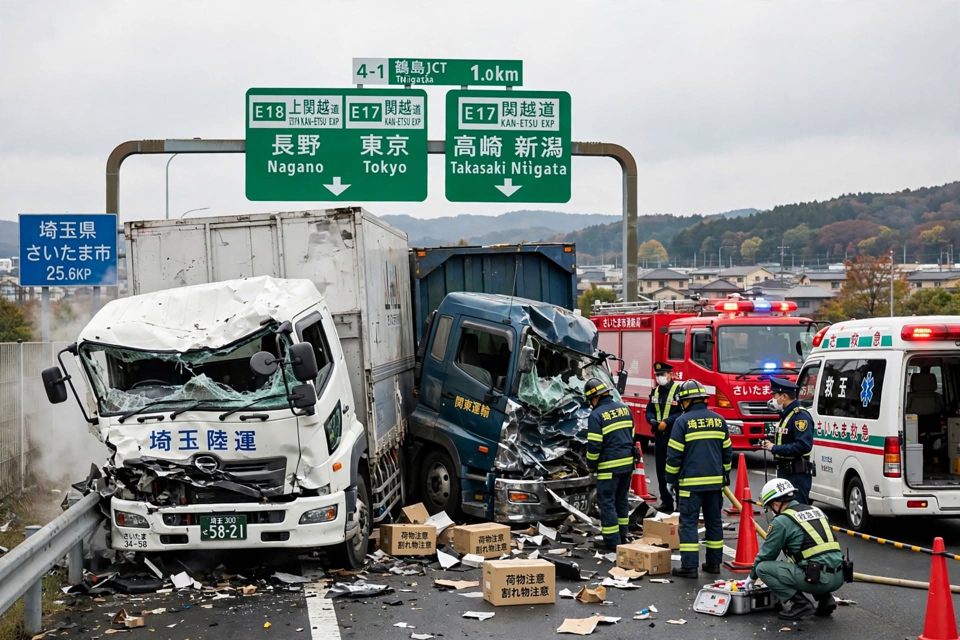 Saitama Expressway Crash, Truck Driver Killed After Collision, Two Others Hurt, Lanes Closed