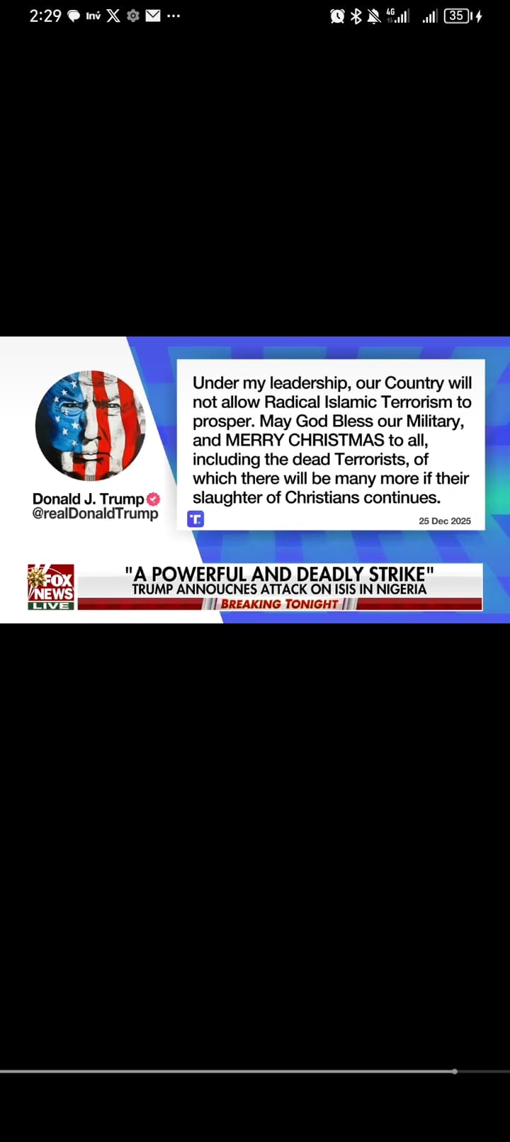 U.S. Conducts Major Strike on ISIS in Nigeria: A Stark Message Against Terror