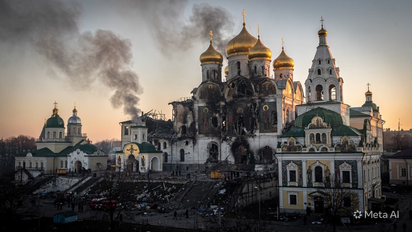 Explosions in Kyiv: Historic Pechersk Lavra Damaged as Drone Attack Claims Several Civilian Lives