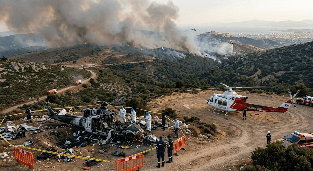 Midair Horror: Two Dead After Australian-Owned Firefighting Helicopters Collide Near Athens