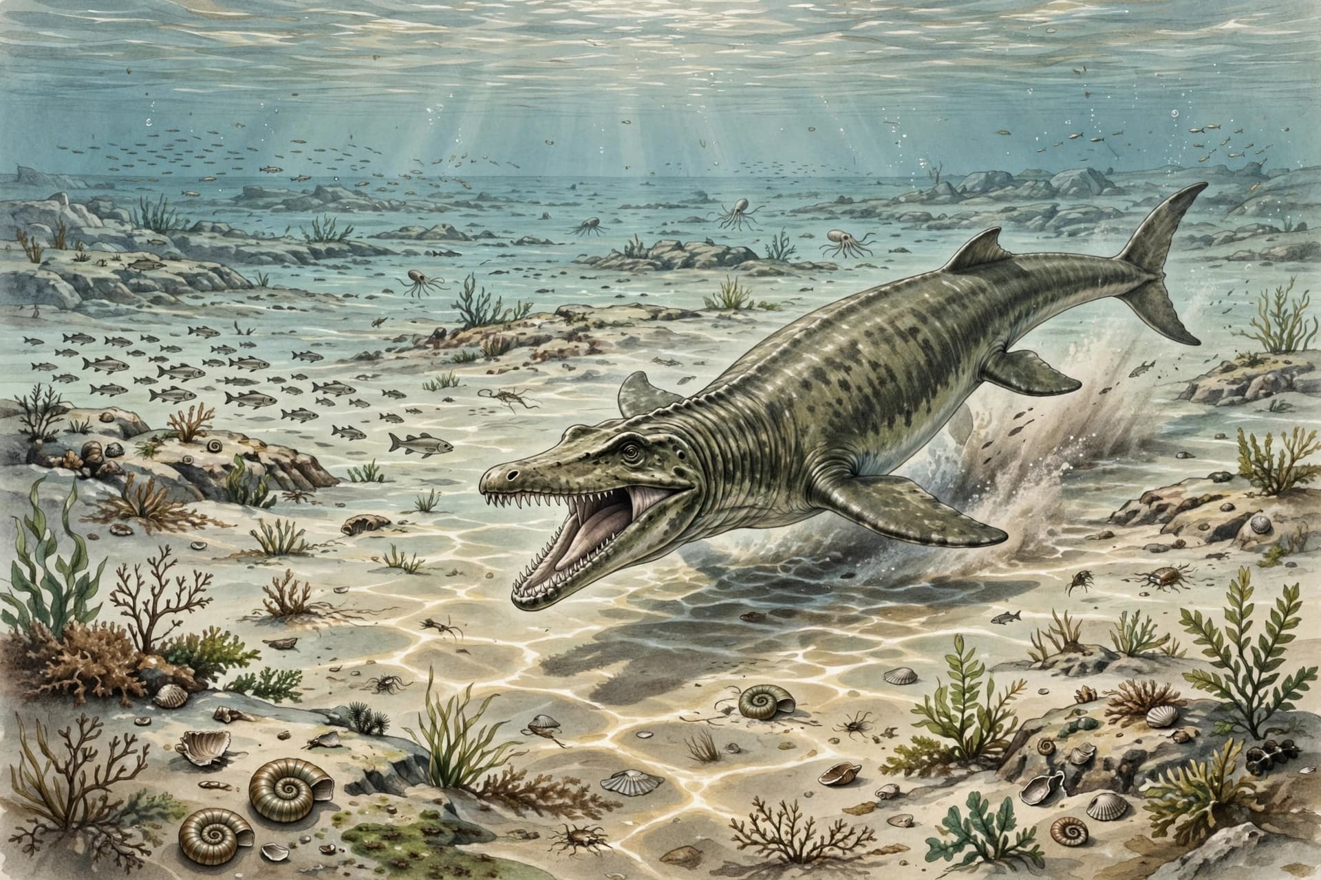 Ancient Sea Predators Built for Surprise Attacks.