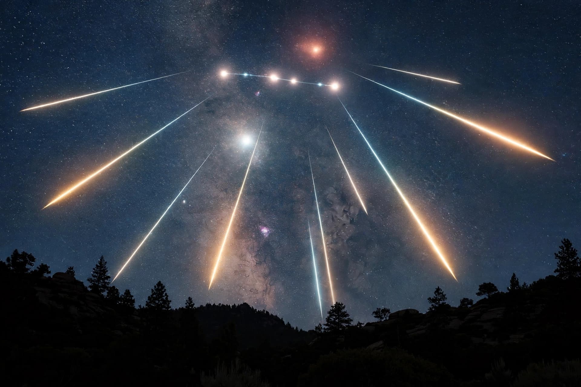 Shooting Stars From a Comet We Will Not See Again for Thirty-Five Years