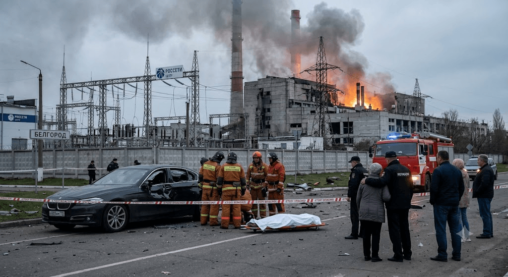 Tragedy in Belgorod: 1 Dead, Critical Energy Infrastructure Damaged After Massive Fire Near Power Facility
